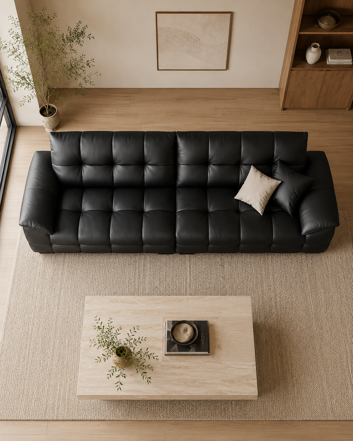 Alaric Leather Sofa