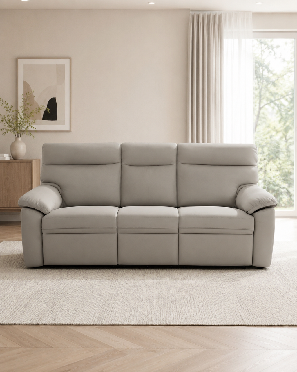 Pavia Fabric Recliner Sofa