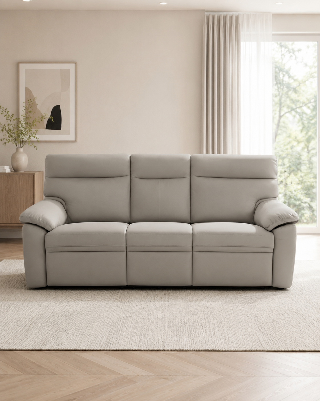 Pavia Fabric Recliner Sofa