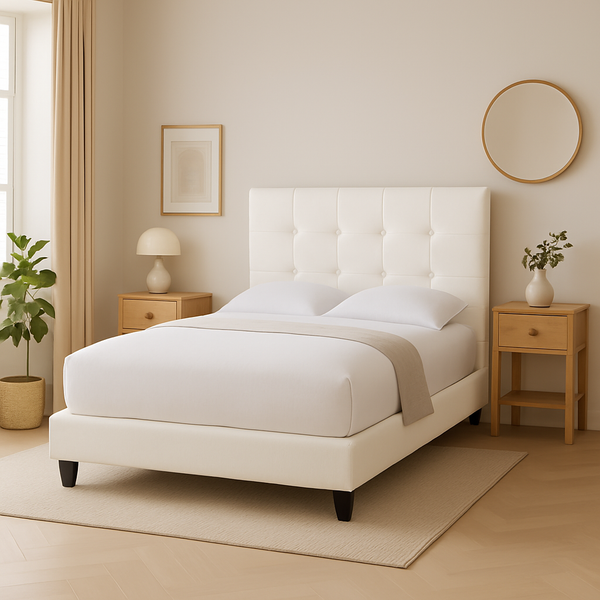 Megafurniture | Ellie Faux Leather Bed Frame | Bed