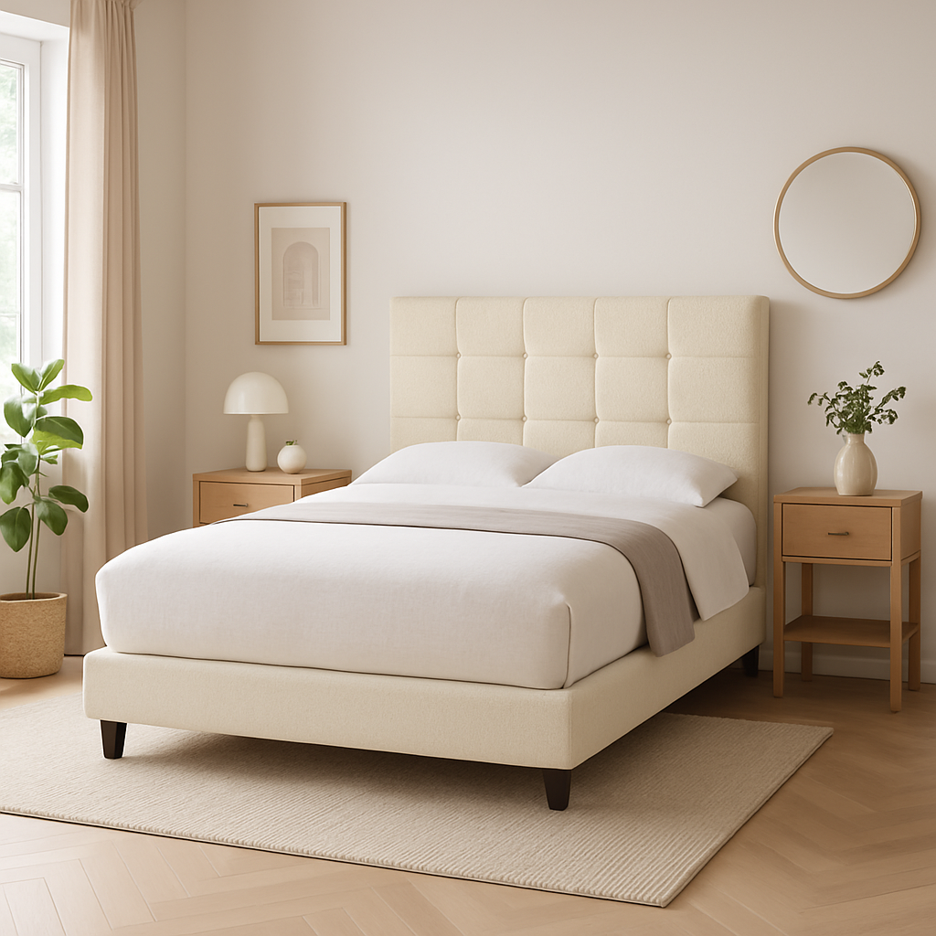 Megafurniture | Ellie Faux Leather Bed Frame | Bed