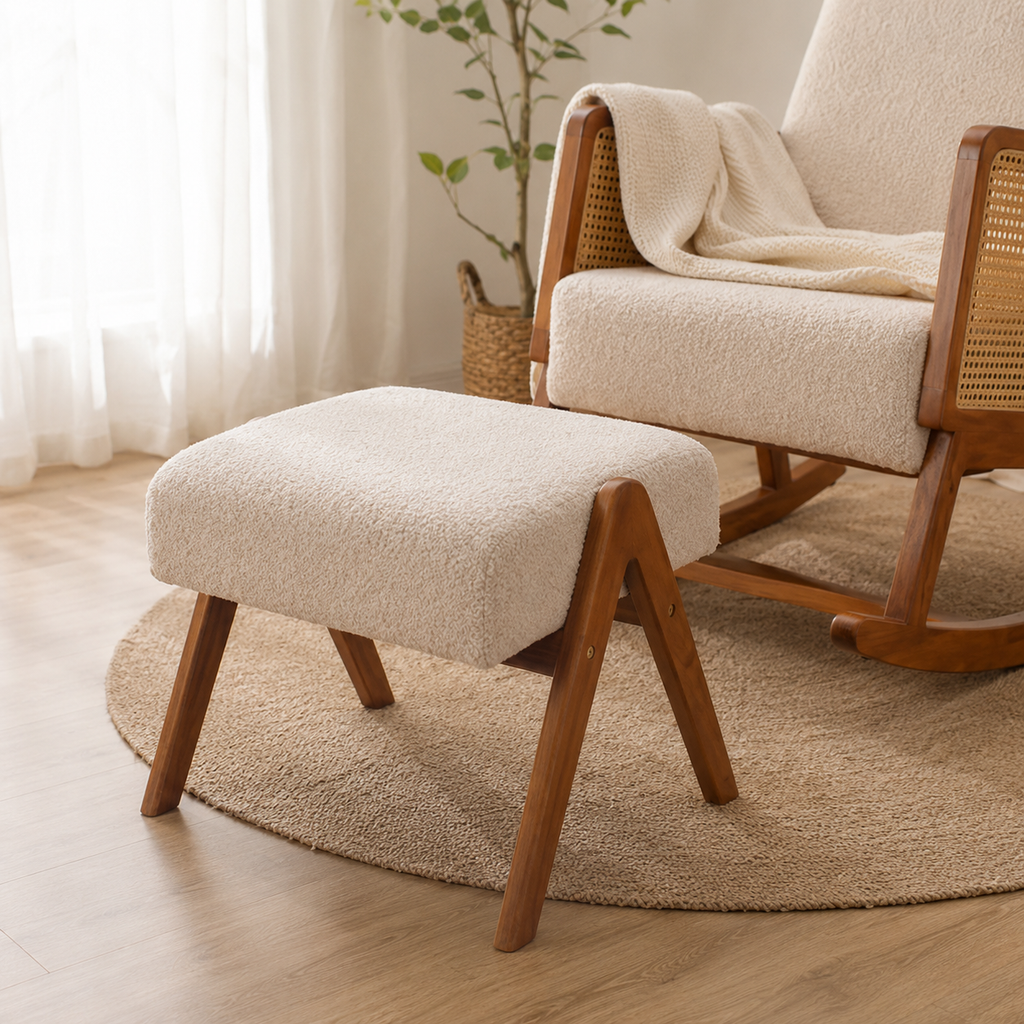 Miro Bouclé Ottoman