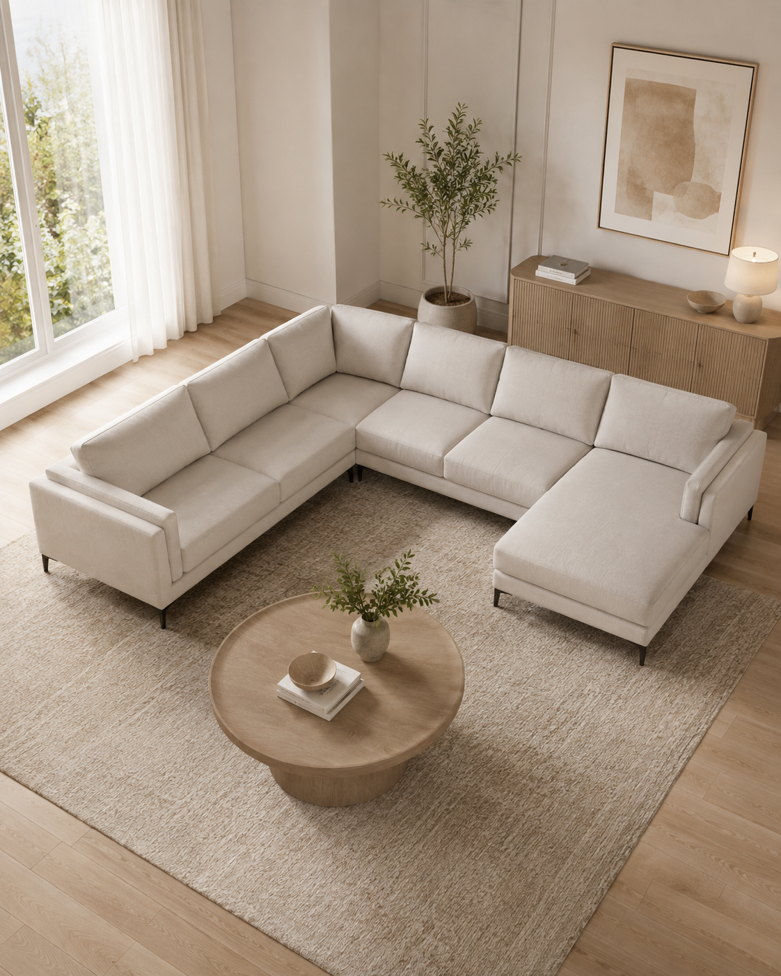 Kensington Genuine Leather Corner Sofa