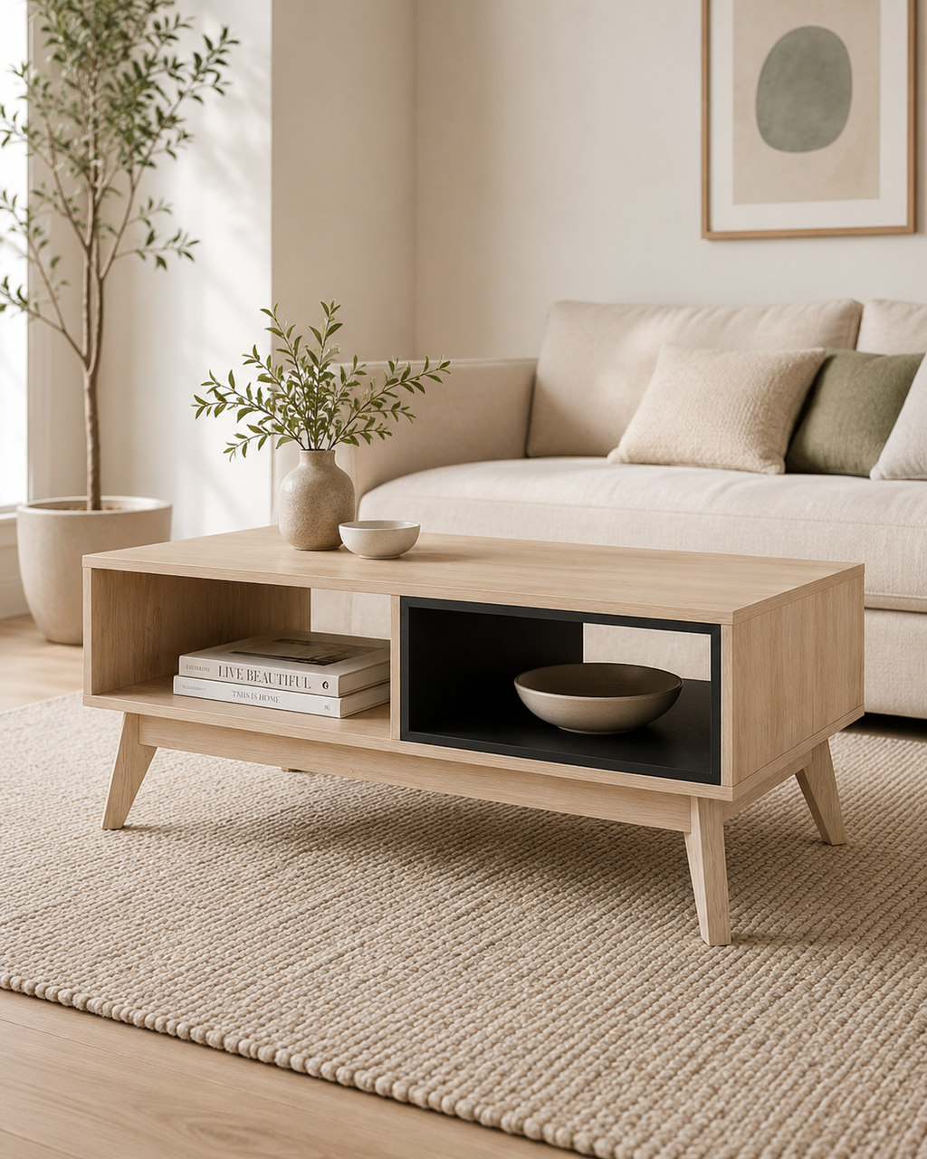 Kallan Wooden Coffee Table