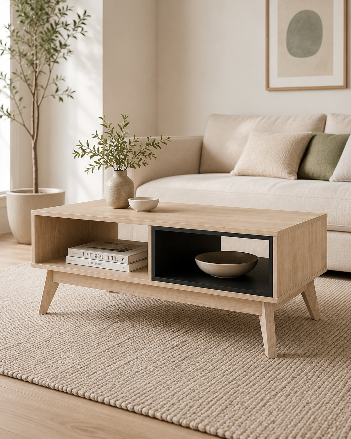 Kallan Wooden Coffee Table