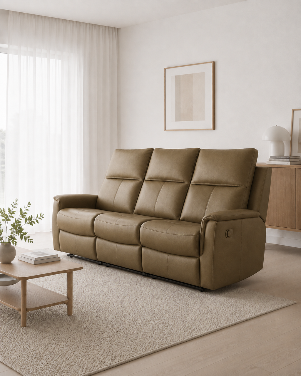 Sherborne Genuine Leather Recliner Sofa
