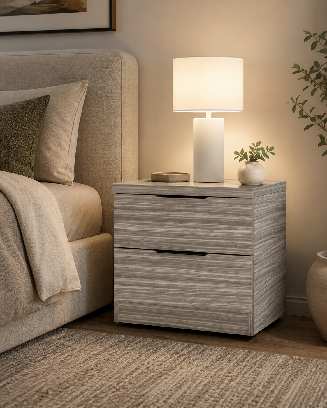 Attkins II Bedside Table (40cm)