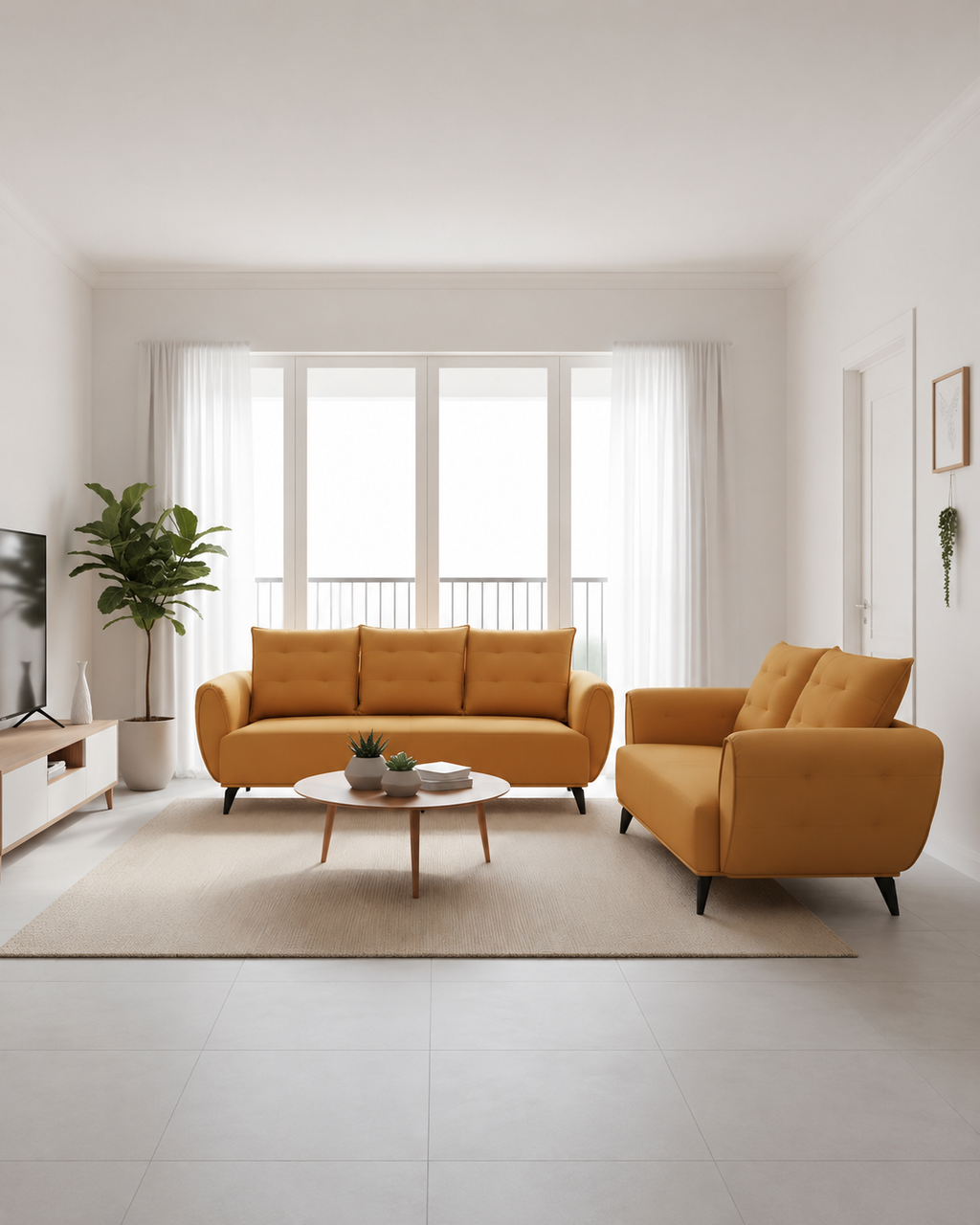 Marigold Fabric Sofa