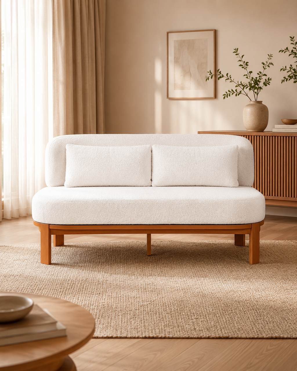 Olea Wooden Storage Sofa