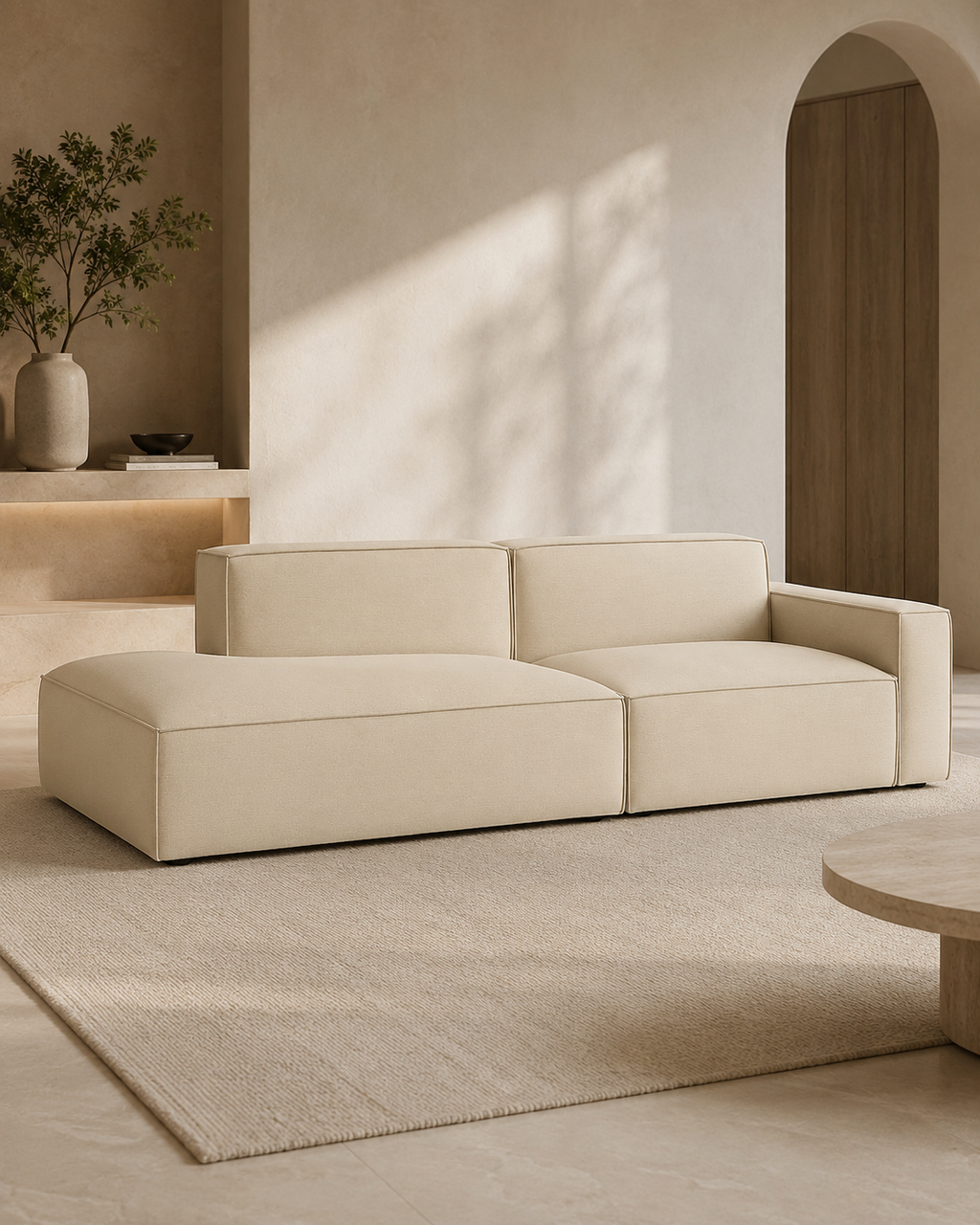 Farnham Fabric Extended Sofa