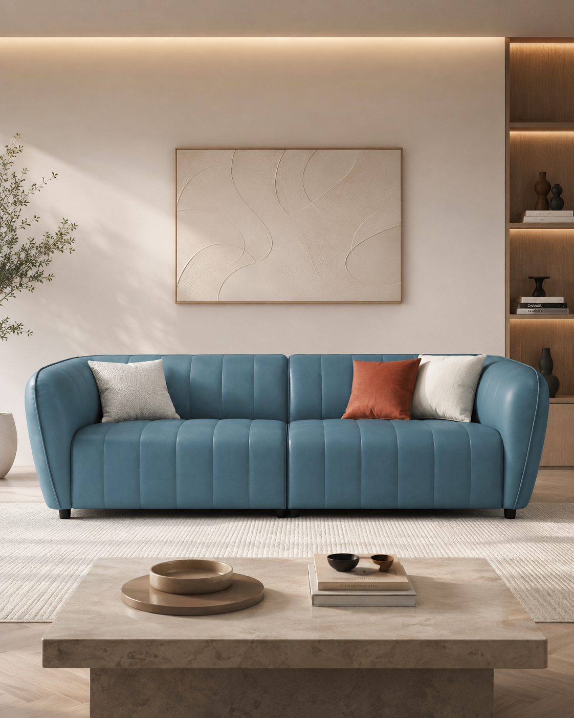 Glenmore Leathaire Sofa (4 Seater)