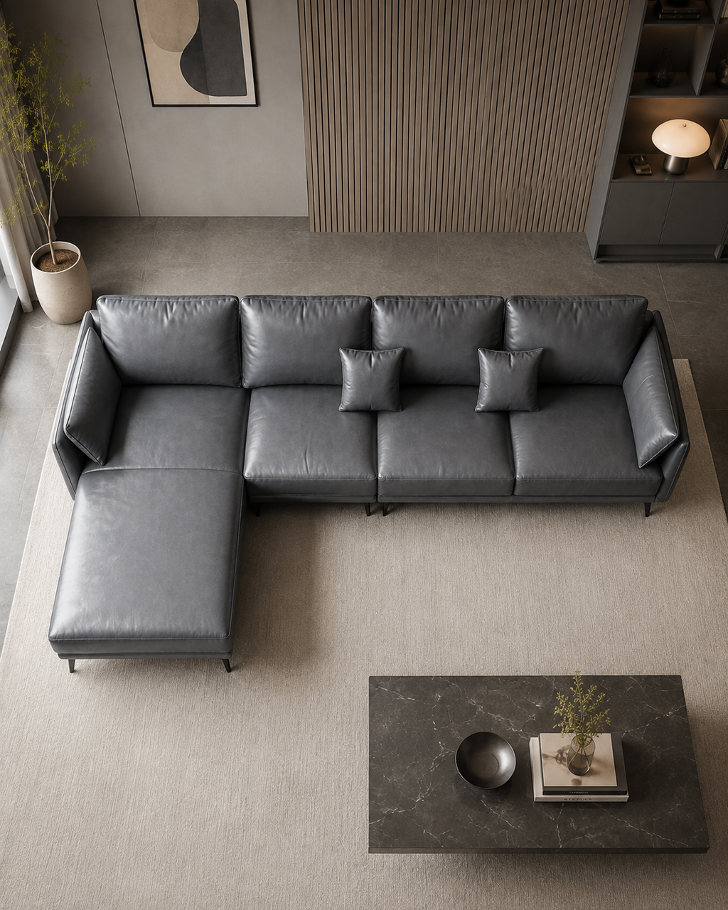Sutton Faux Leather Sofa