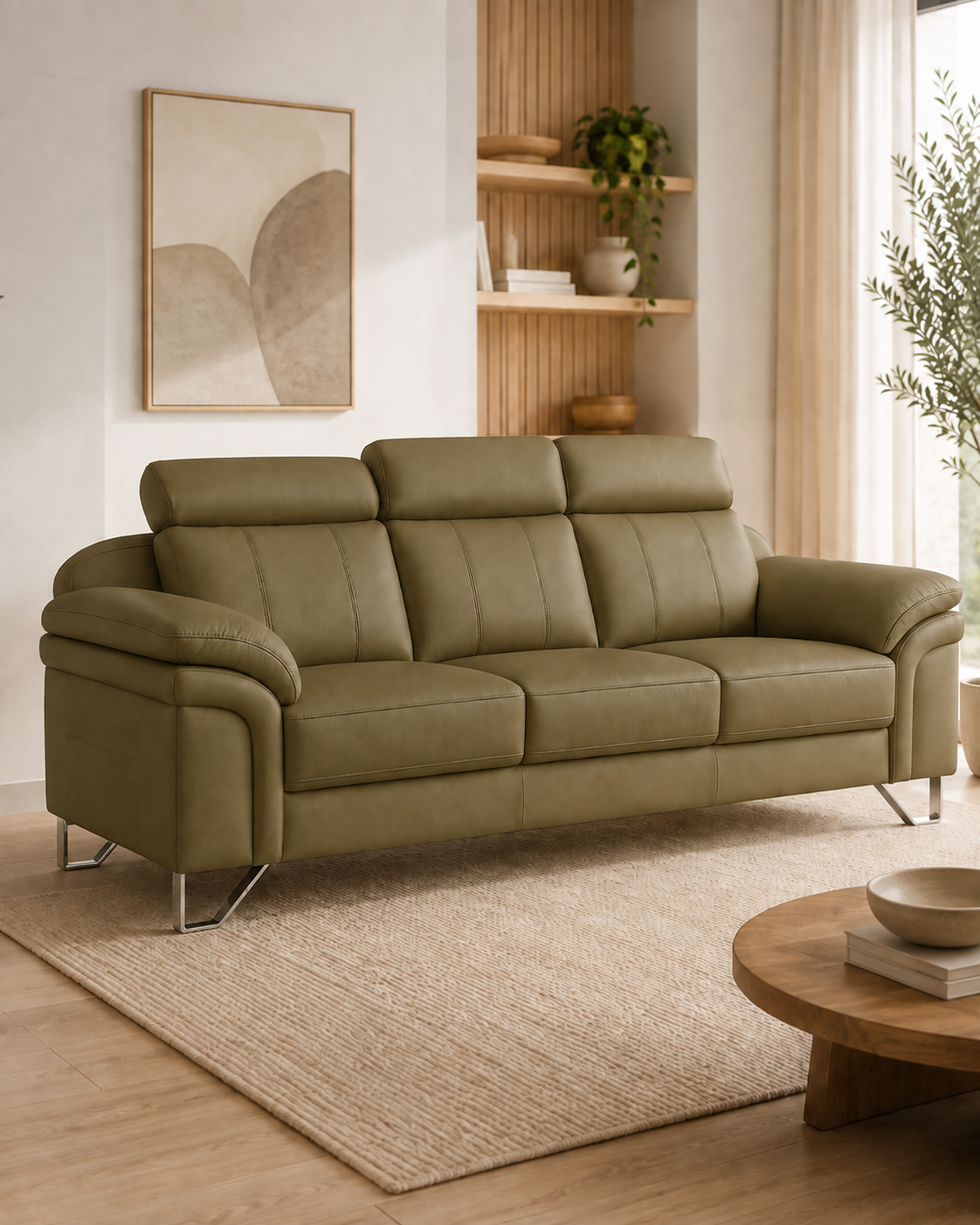 Vantor Faux Leather Sofa