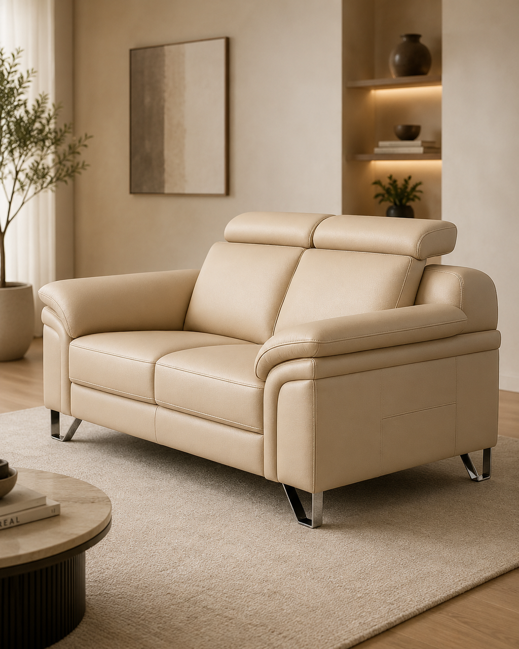 Moreland Genuine Leather Sofa