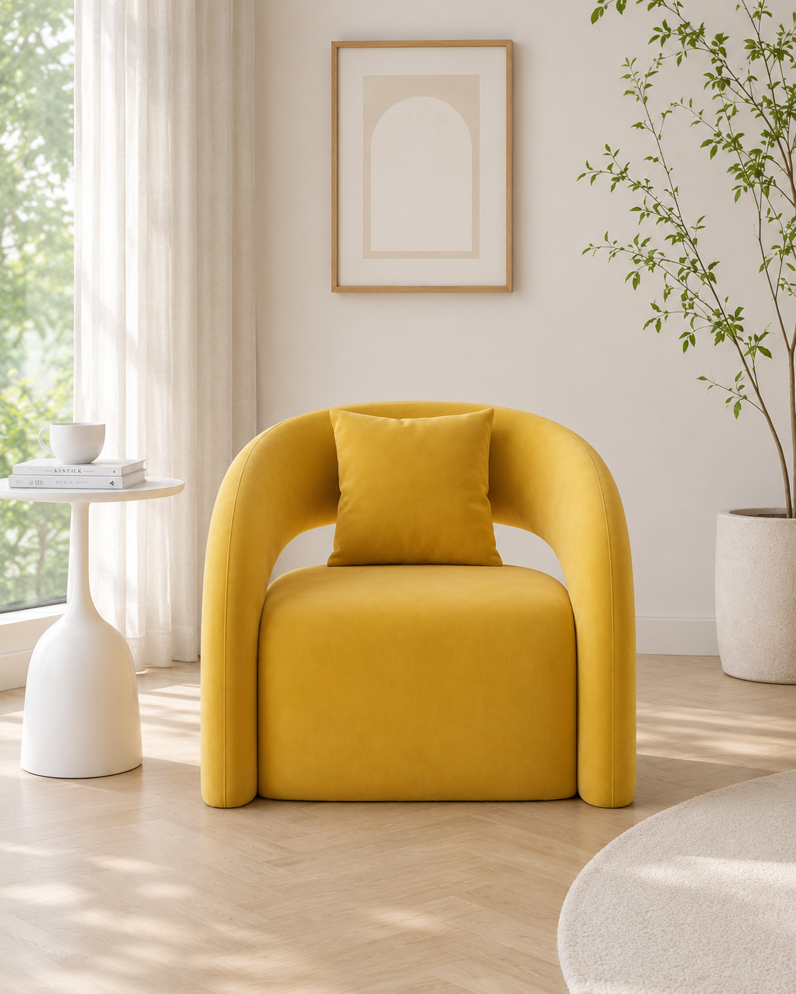 Solaire Flannel Lounge Chair