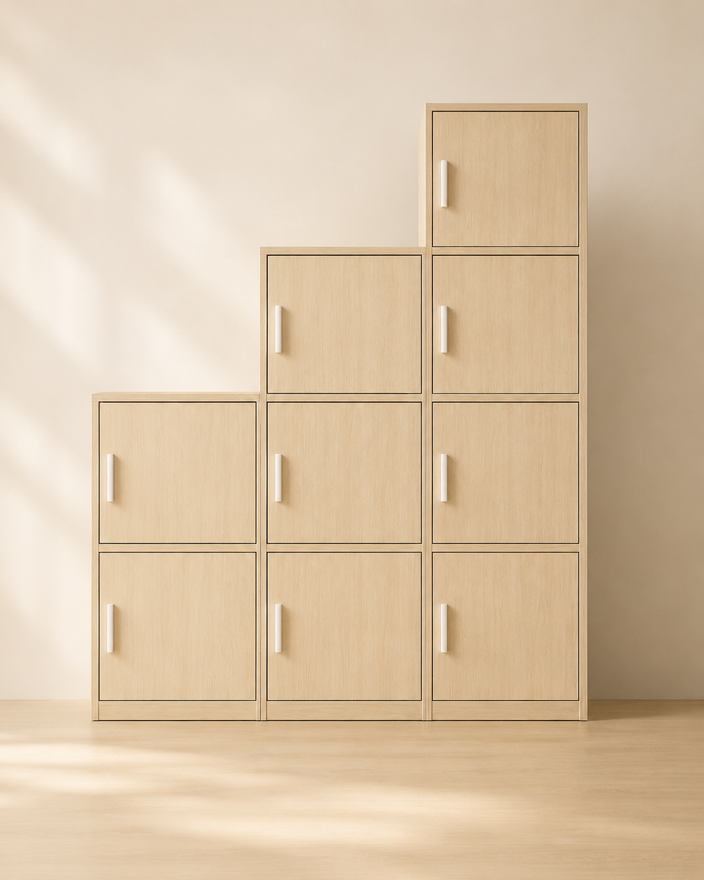 Lyra White Wash Storage Cabinet