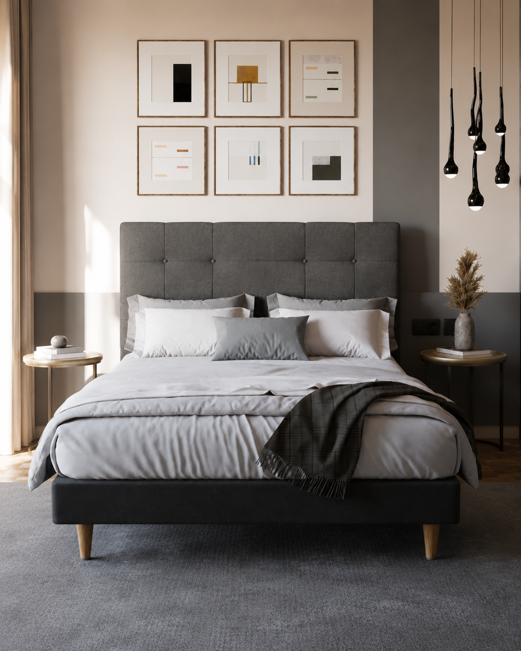 Jaxon Fabric Bed Frame (Water Repellent)