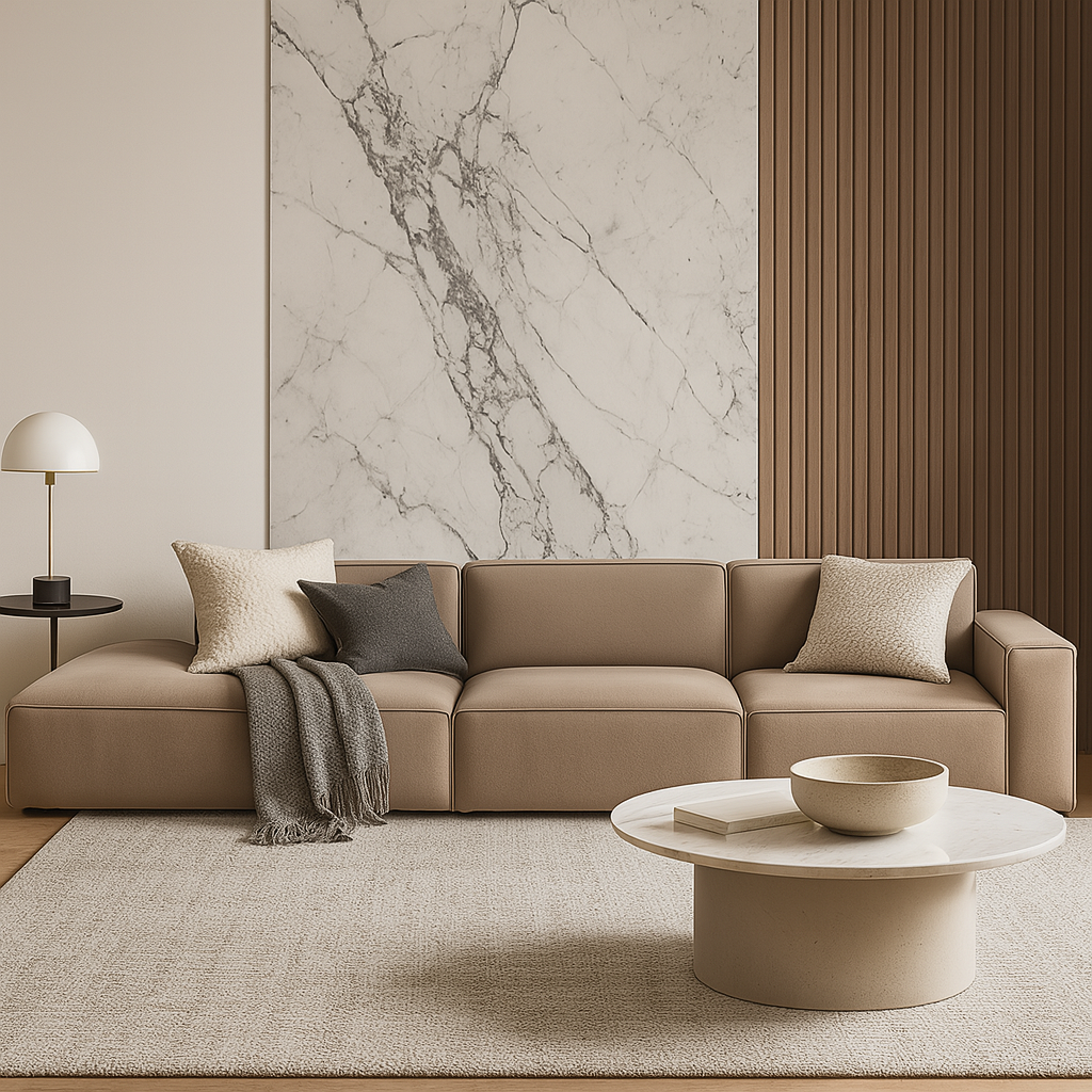 Giacomo Fabric 4 Seater Extended Sofa (Pet Friendly)