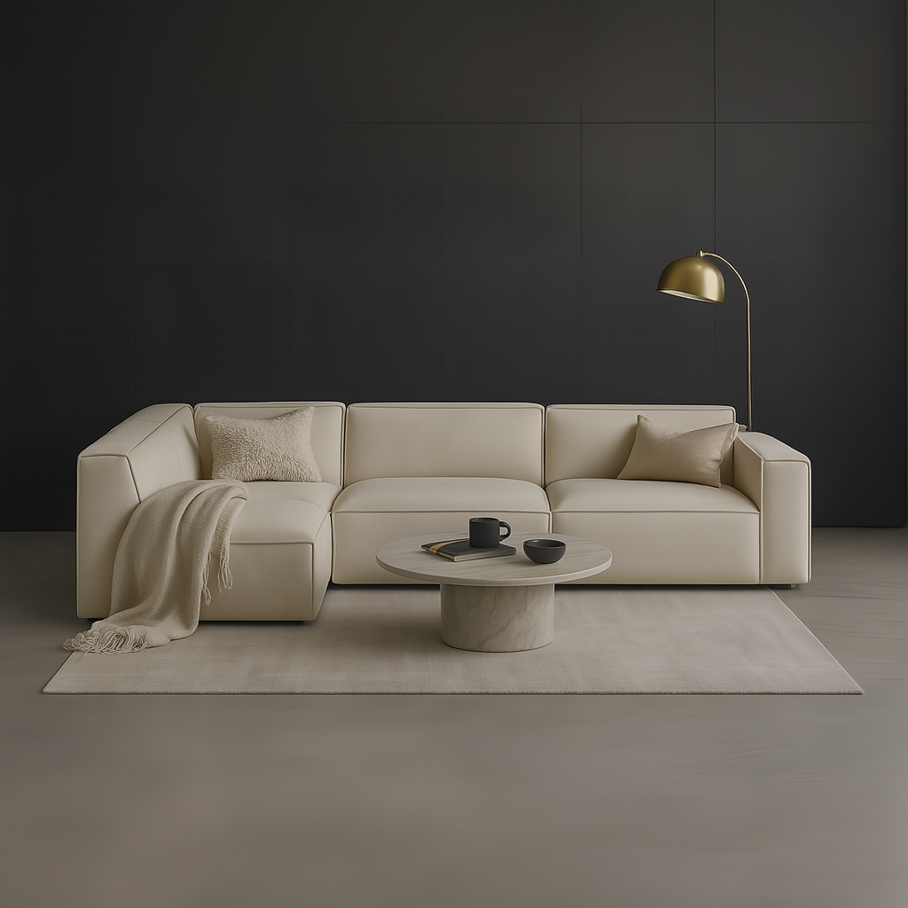 Giacomo Fabric 4 Seater Corner Sofa (Pet Friendly)
