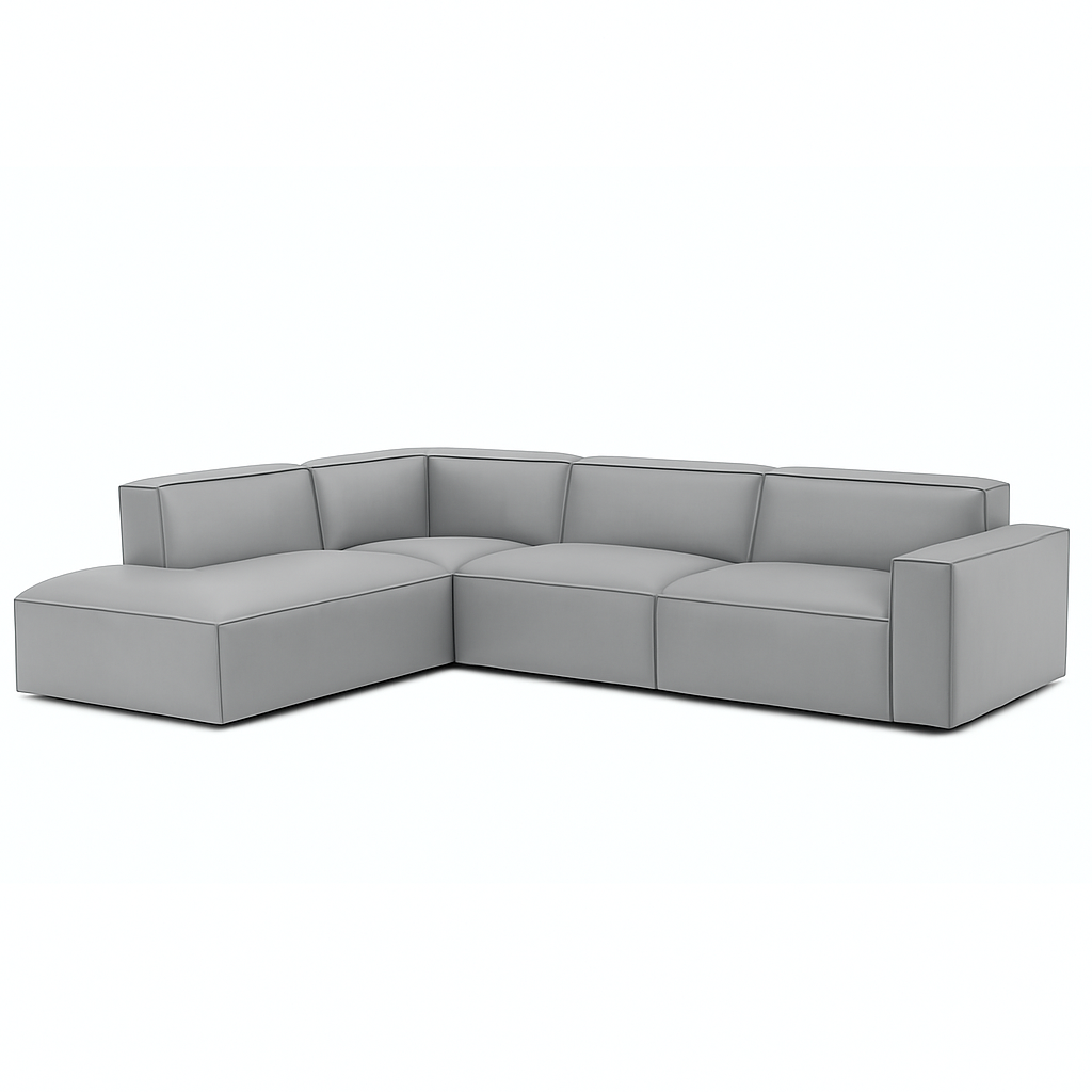 Giacomo Premium Leather 4 Seater Corner Sofa