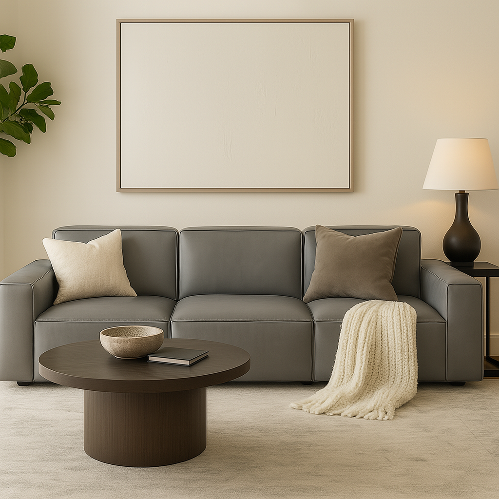 Giacomo Premium Leather 4 Seater Sofa