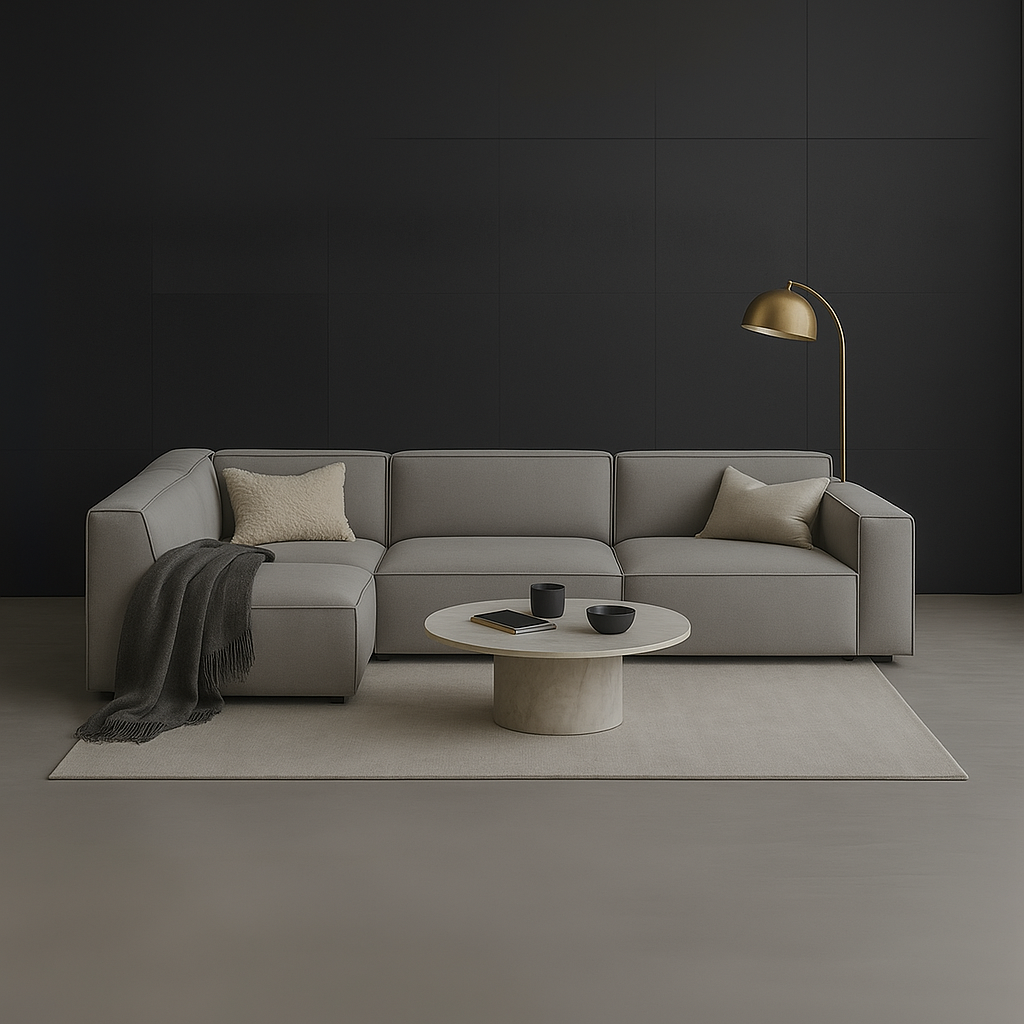 Giacomo Fabric 4 Seater Corner Sofa (Pet Friendly)
