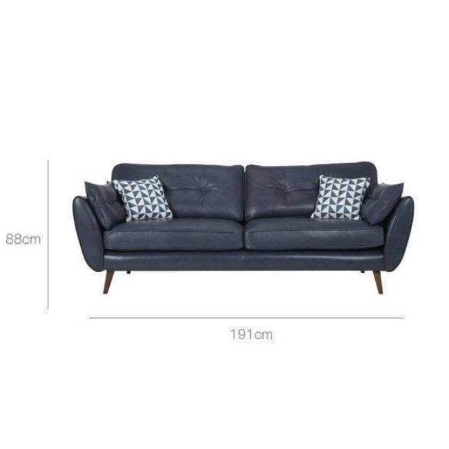 Heather Faux Leather Sofa