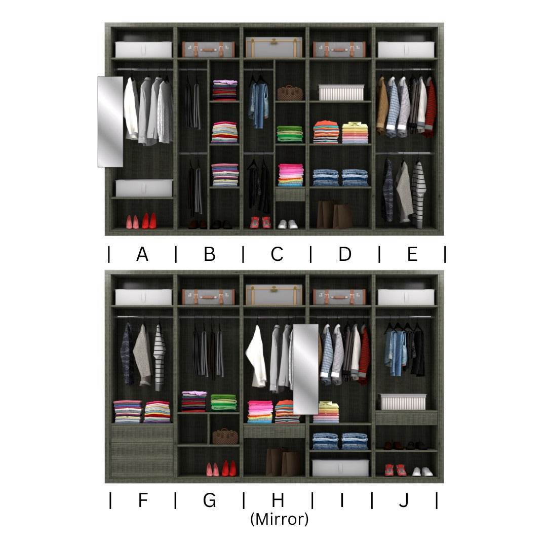 Megafurniture | Modolva Modular Wardrobe W06 | Modular Wardrobe