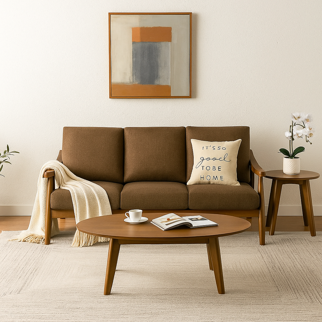 Nivian Wooden Sofa