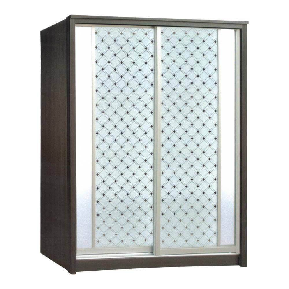 Megafurniture | Santorini Walnut 5ft Sliding Wardrobe | Sliding Door Wardrobe