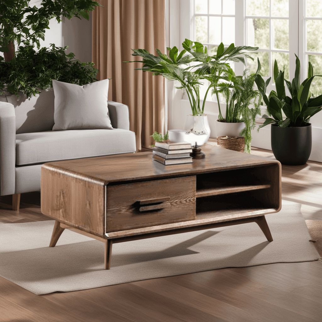 Megafurniture | Vela Wooden Coffee Table (110cm) | Coffee Table