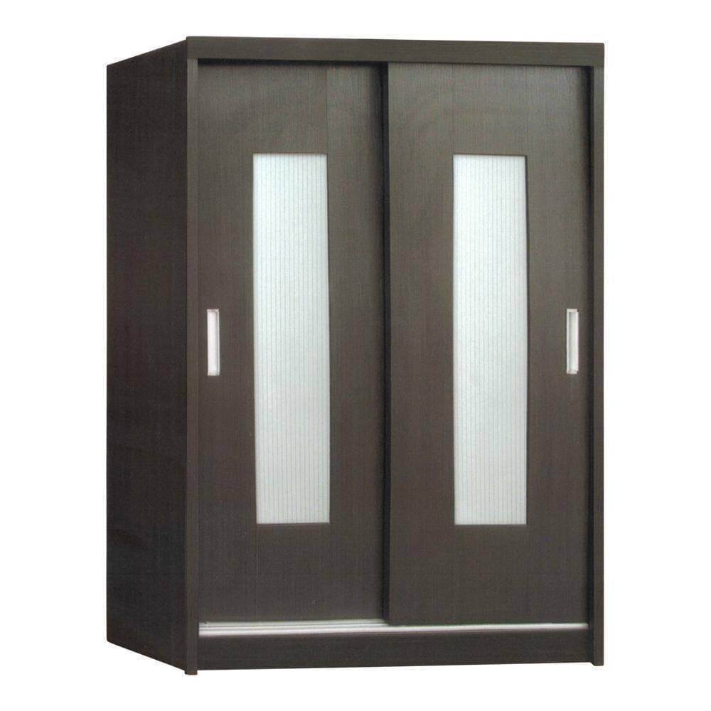 Megafurniture | Westley Walnut 4ft Sliding Wardrobe | Sliding Door Wardrobe