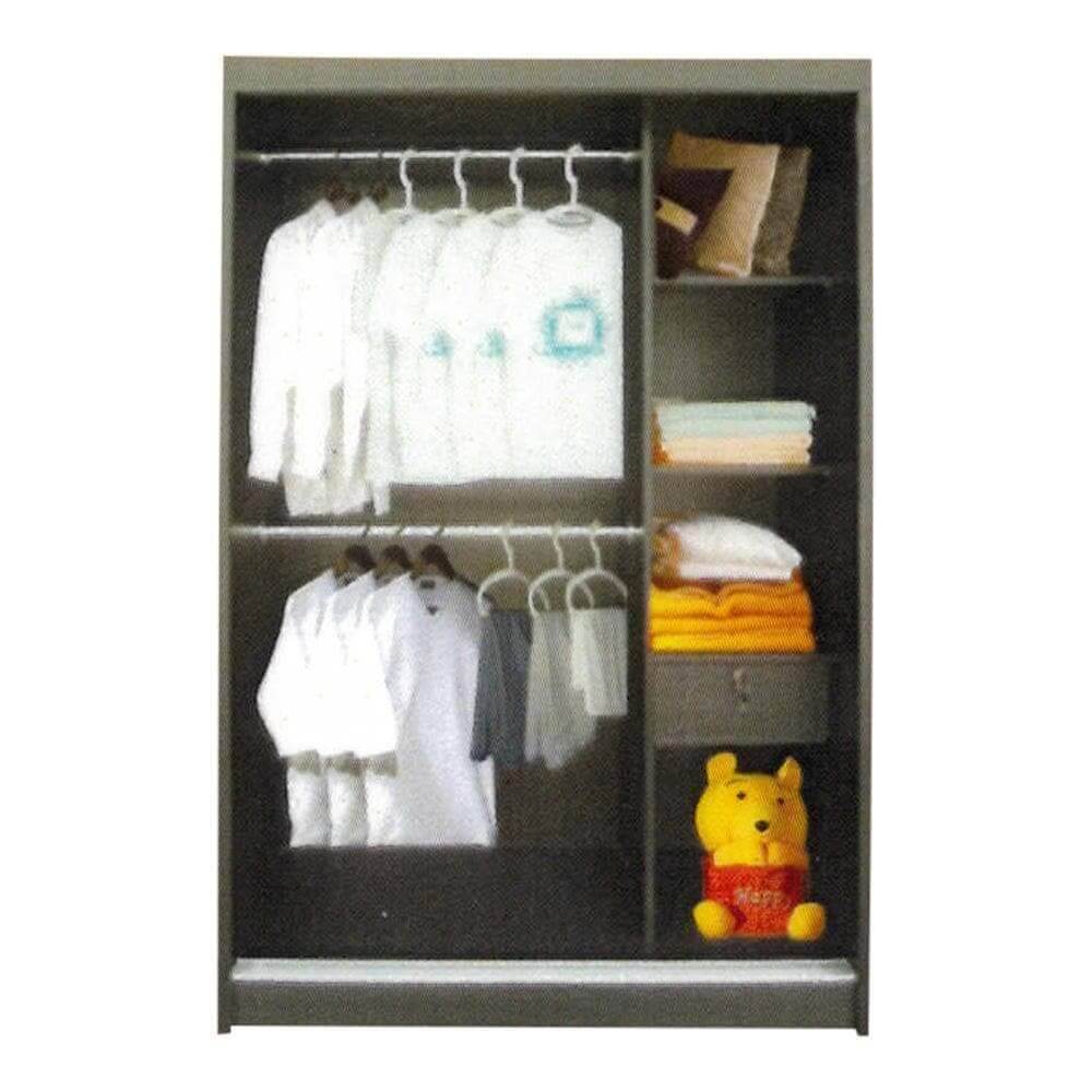 Megafurniture | Westley Walnut 4ft Sliding Wardrobe | Sliding Door Wardrobe