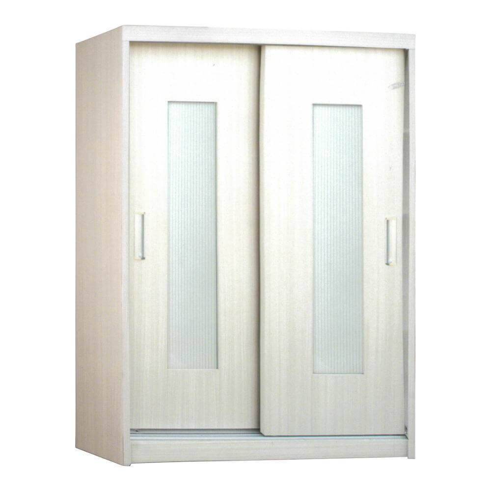 Megafurniture | Westley White Wash 4ft Sliding Wardrobe | Sliding Door Wardrobe